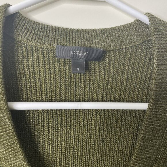 Women’s / Teen’s J. Crew Green Cardigan Sweater Size Small - Picture 5 of 7